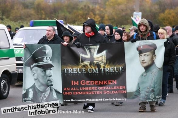 Auch beim "Trauermarsch" in Remagen mit dabei: Neonazis aus Zweibrücken